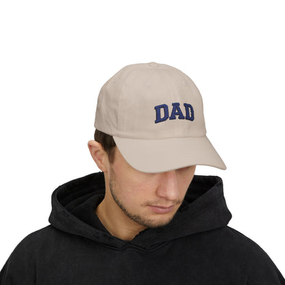 DAD Embroidered Classic Dad Cap — Cotton Baseball Hat for Fathers, Father’s Day Gift