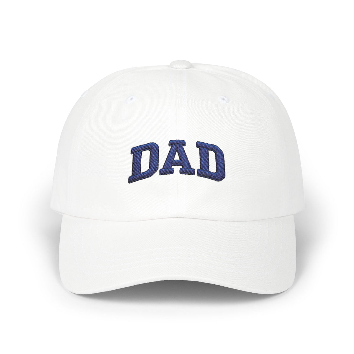 DAD Embroidered Classic Dad Cap — Cotton Baseball Hat for Fathers, Father’s Day Gift