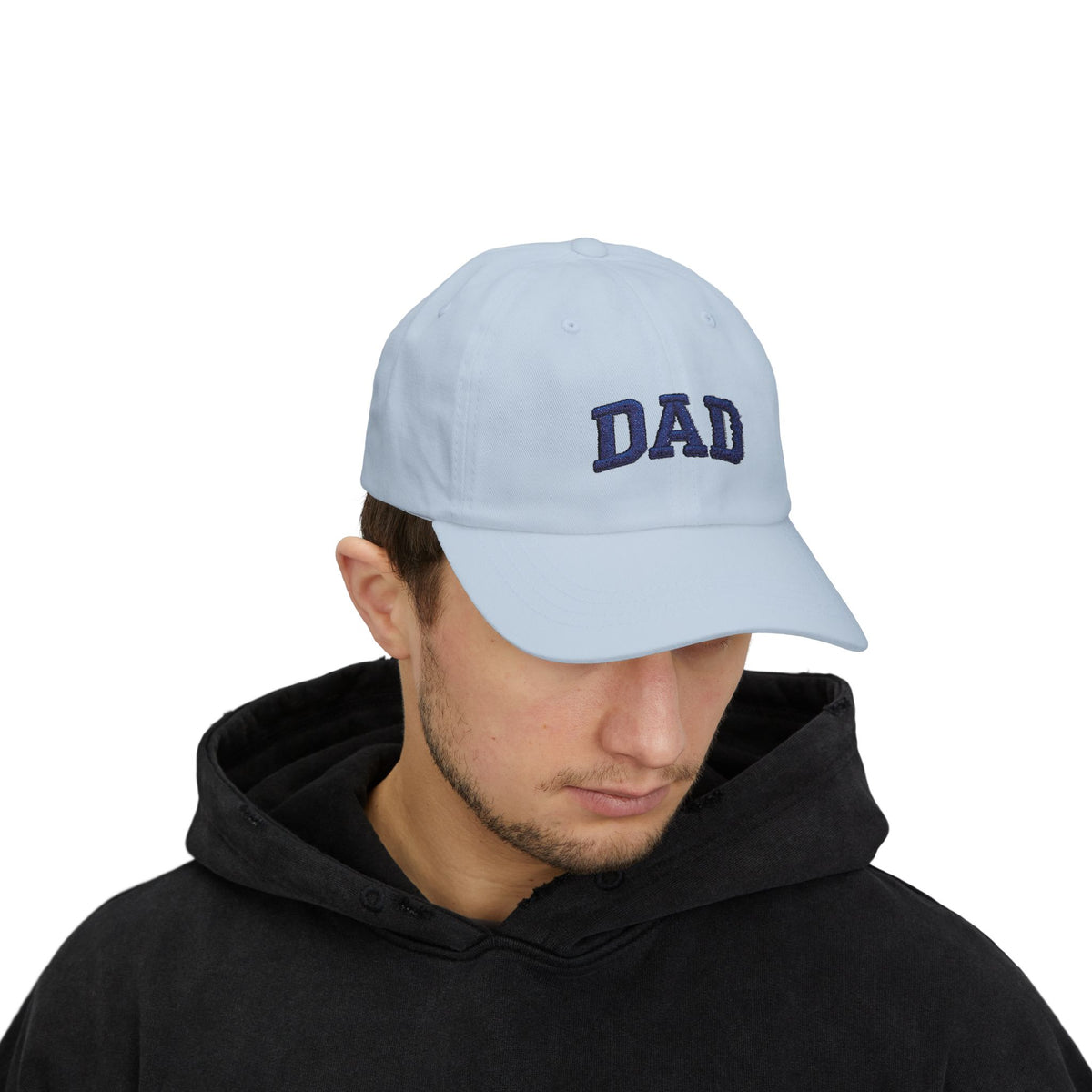 DAD Embroidered Classic Dad Cap — Cotton Baseball Hat for Fathers, Father’s Day Gift