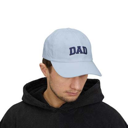 DAD Embroidered Classic Dad Cap — Cotton Baseball Hat for Fathers, Father’s Day Gift